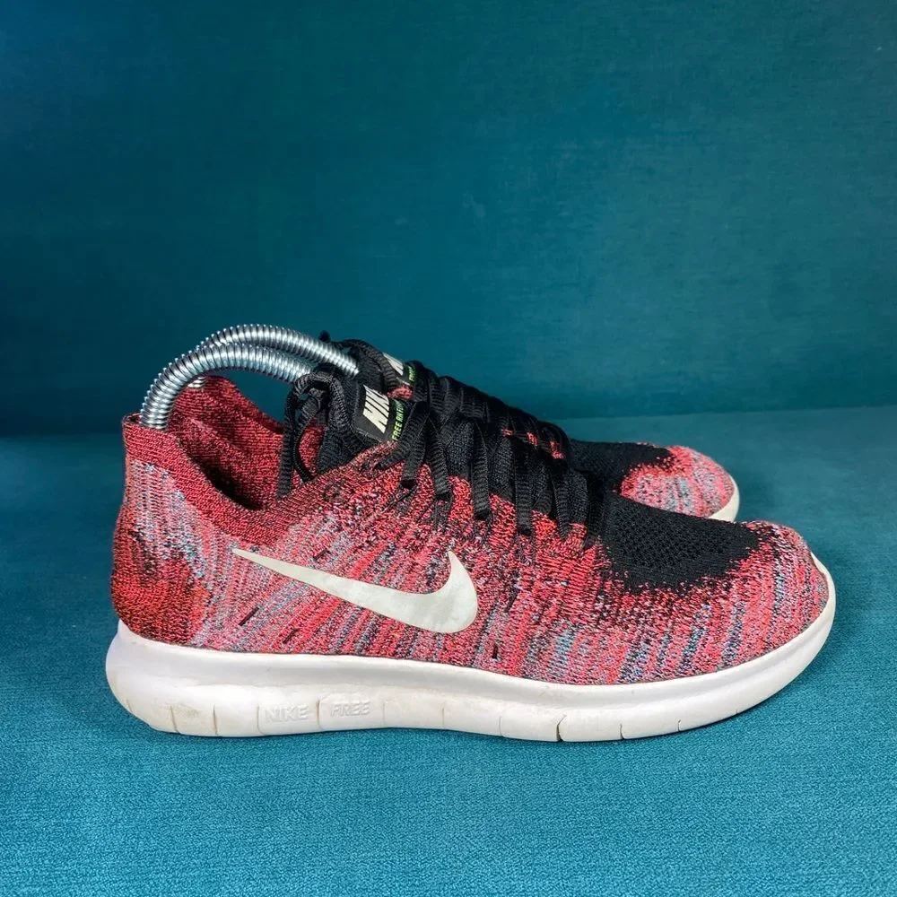 Size 7.5 - Women’s Nike Free Run Flyknit multicolor shoes